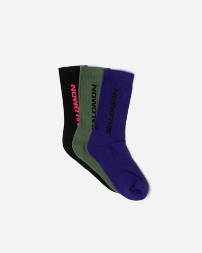 Everyday Crew 3-pack socks S - Liberty/BLACK/GREEN - Salomon - Modalova