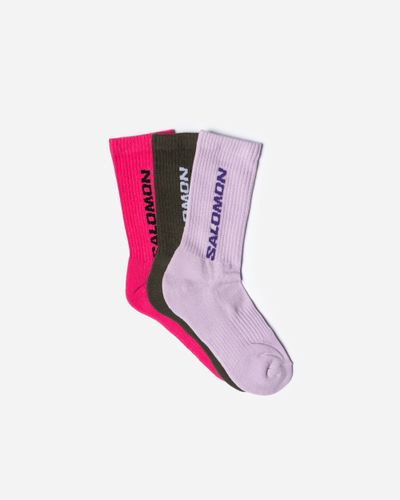 Everyday Crew 3-pack socks S - /PURPLE/OLIVE - Salomon - Modalova