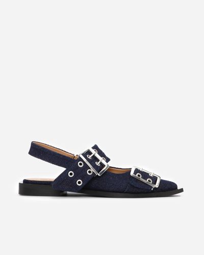 Feminine Buckle Ballerina | sandals 42 - Dark - Ganni - Modalova