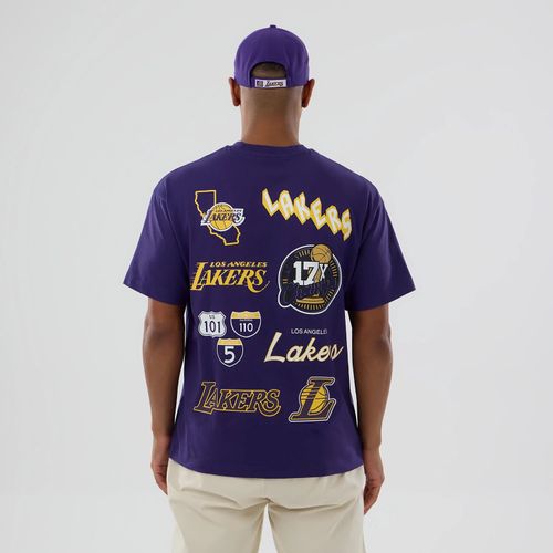 T-shirt LA Lakers avec le logo de la NBA Violet unisex - New Era Cap - Modalova