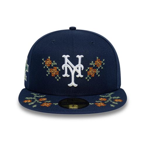 Casquette 59FIFTY Fitted New York Mets MLB Garden Vert foncé unisex - New Era Cap - Modalova