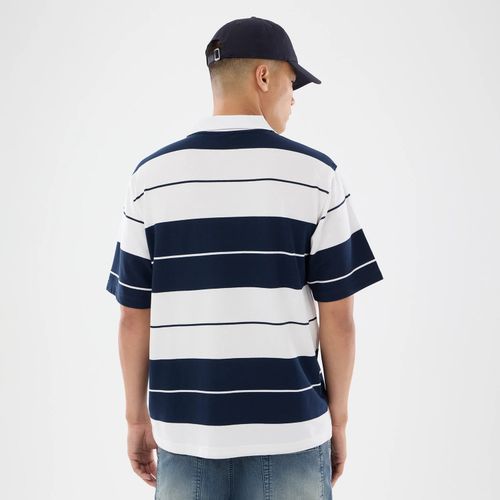 Polo à Rayures New Era Blanc unisex - New Era Cap - Modalova