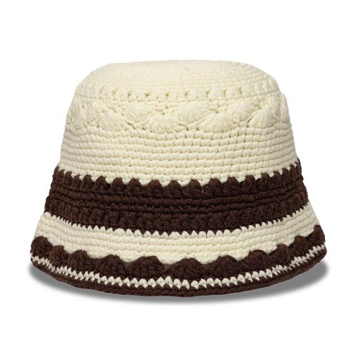 Bob New Era Crochet Border Explorer Blanc unisex - New Era Cap - Modalova