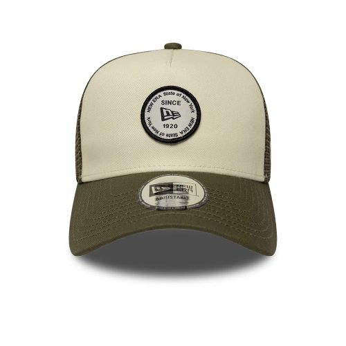 Casquette 9FORTY A-Frame Trucker New Era Patch Rond Blanc unisex - New Era Cap - Modalova