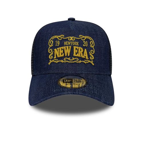Casquette 9FORTY A-Frame Trucker New Era Frame Logo Bleu Marine unisex - New Era Cap - Modalova