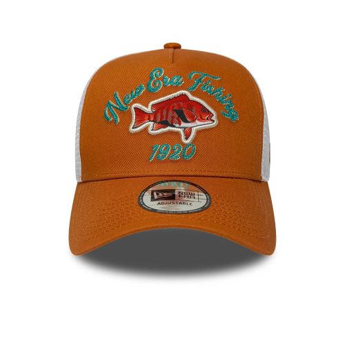 Casquette 9FORTY A-Frame Trucker New Era Fishing Orange unisex - New Era Cap - Modalova