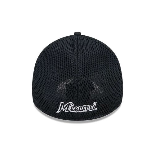 Casquette 39THIRTY Stretch Fit Miami Marlins MLB Evergreen Neo Noir unisex - New Era Cap - Modalova