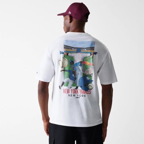 T-shirt Oversize New York Yankees MLB Baseball Graphic unisex - New Era Cap - Modalova