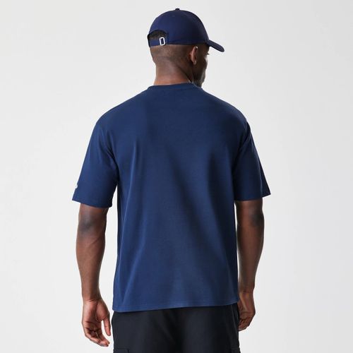 T-shirt Oversize New York Yankees MLB Script Bleu Marine unisex - New Era Cap - Modalova