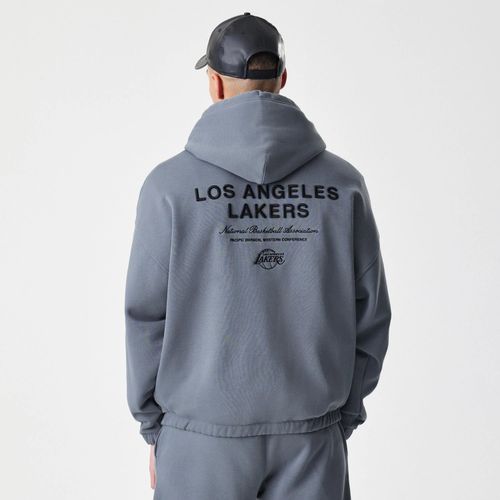 Veste à capuche Oversize LA Lakers NBA Linear Gris foncé unisex - New Era Cap - Modalova