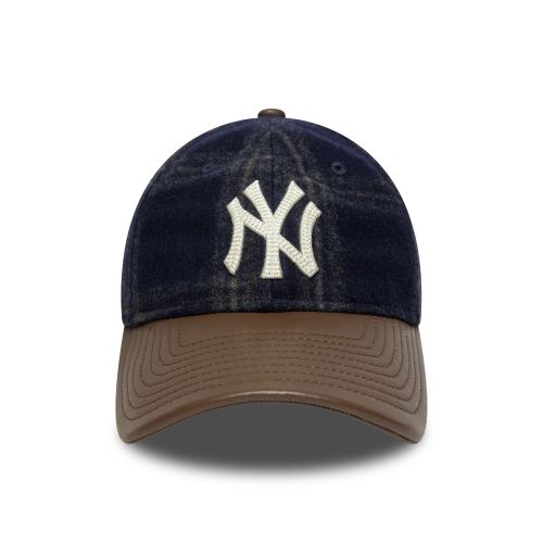 Casquette 9TWENTY New York Yankees MLB Loden Leather Bleu marine unisex - New Era Cap - Modalova