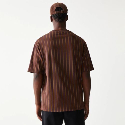 T-shirt Oversize New Era Pinstripe Marron unisex - New Era Cap - Modalova