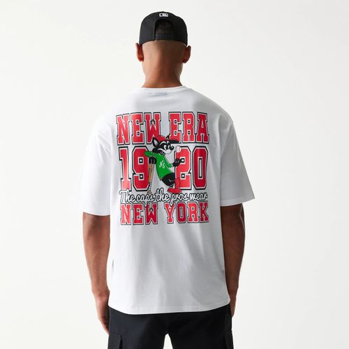 T-shirt Oversize New Era Baseball Graphisme Chat Blanc unisex - New Era Cap - Modalova
