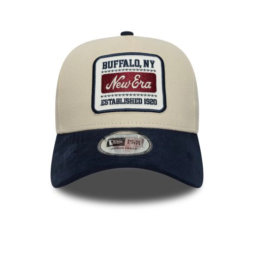 Casquette 9FORTY E-Frame New Era Patch Suède Crème unisex - New Era Cap - Modalova