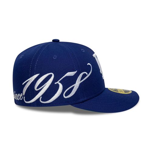 Casquette 59FIFTY Fitted Low Profile LA Dodgers Est Script Bleu foncé unisex - New Era Cap - Modalova