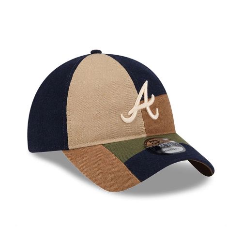 Casquette 9TWENTY Adjustable Atlanta Braves MLB Patchwork Marron unisex - New Era Cap - Modalova