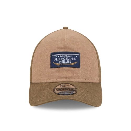 Casquette 9TWENTY A-Frame Philadelphia Phillies MLB Utility Linen Marron unisex - New Era Cap - Modalova
