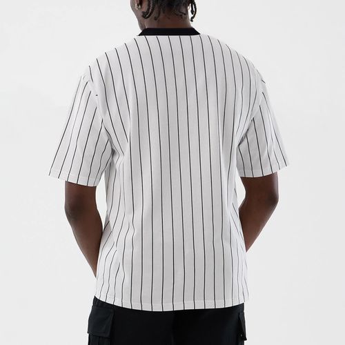T-shirt Oversize à Rayures New Era Blanc unisex - New Era Cap - Modalova