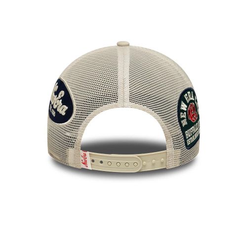 Casquette 9FORTY M-Crown A-Frame Multi Patch New Era Crème unisex - New Era Cap - Modalova