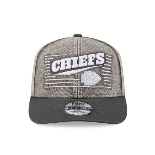 Casquette 9SEVENTY Stretch Snap Kansas City Chiefs Washed Denim Gris unisex - New Era Cap - Modalova