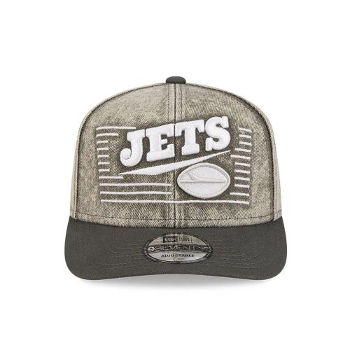 Casquette 9SEVENTY Stretch Snap New York Jets NFL Washed Denim Gris unisex - New Era Cap - Modalova