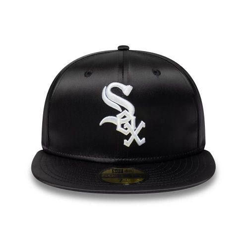 Casquette 59FIFTY Fitted Chicago White Sox MLB Satin Noir unisex - New Era Cap - Modalova