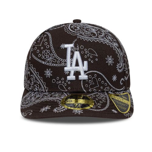 Casquette 59FIFTY Fitted Low Profile en paisley LA Dodgers MLB marron unisex - New Era Cap - Modalova