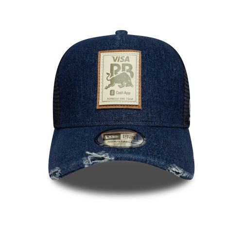 Casquette 9FORTY E-Frame Trucker Visa Cash App Racing Bulls Denim Noir unisex - New Era Cap - Modalova