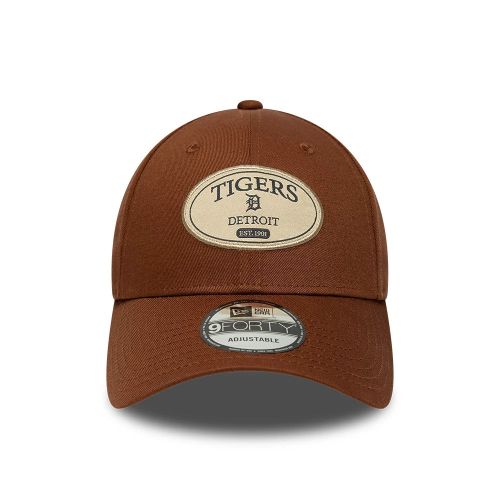 Casquette 9FORTY Detroit Tigers MLB Patch Marron unisex - New Era Cap - Modalova