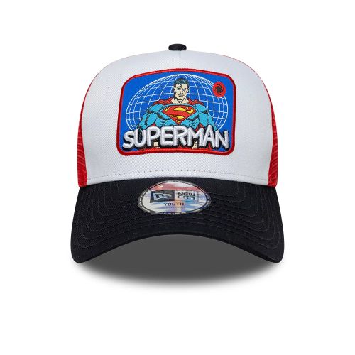 Casquette Enfant 9FORTY A-Frame Trucker Superman DC Patch Blanc unisex - New Era Cap - Modalova