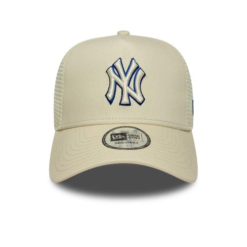 Casquette 9FORTY E-Frame Trucker New York Yankees MLB Outline Crème unisex - New Era Cap - Modalova