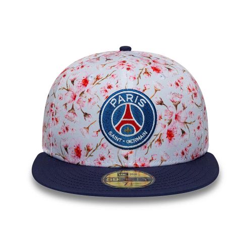 Casquette 59FIFTY Fitted Paris Saint-Germain Cherry Blossom Bleu marine unisex - New Era Cap - Modalova