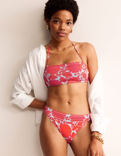 Bas de bikini Milos à smocks- pétard, motif Gardenia Swirl - Boden - Modalova