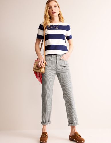 Jean slim taille mi-haute-Rayé - Boden - Modalova