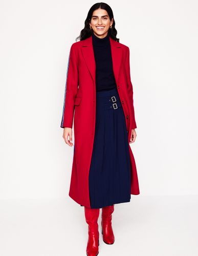 Manteau midi à rayures latérales - Boden - Modalova