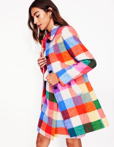 Manteau Lincoln à carreaux en laine - Boden - Modalova