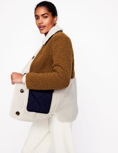Manteau matelassé en borg-Cookie - Boden - Modalova