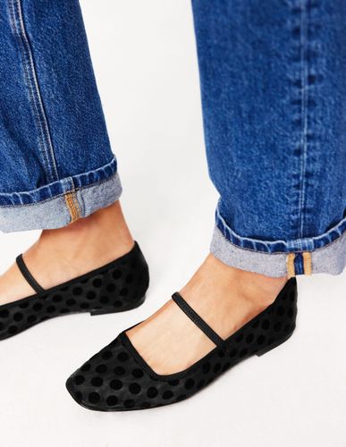 Ballerines Thea façon babies-Maille à pois - Boden - Modalova