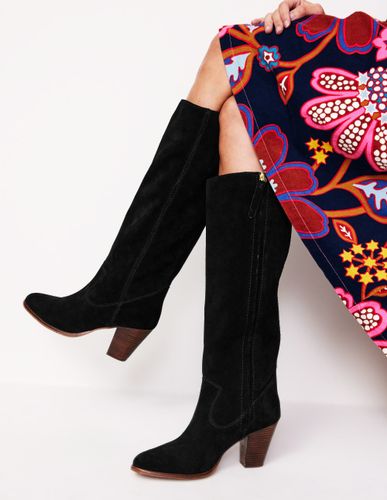 Bottes à talons hauteur genou avec bout en amande - Boden - Modalova
