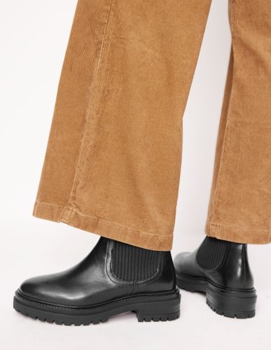 Bottines Chelsea stretch-Cuir Noir - Boden - Modalova