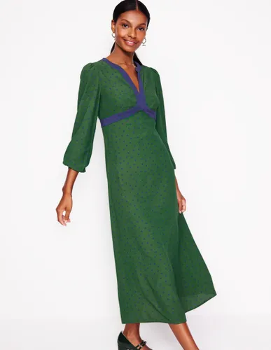 Robe midi Imelda à bordure imprimée-Éden, pois épars - Boden - Modalova