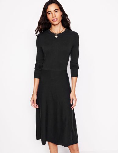 Robe midi Maria en maille-Noir - Boden - Modalova