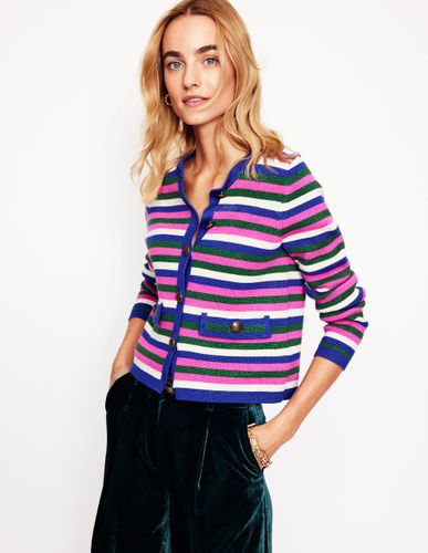 Veste Holly en maille-Rayé métallisé multi - Boden - Modalova