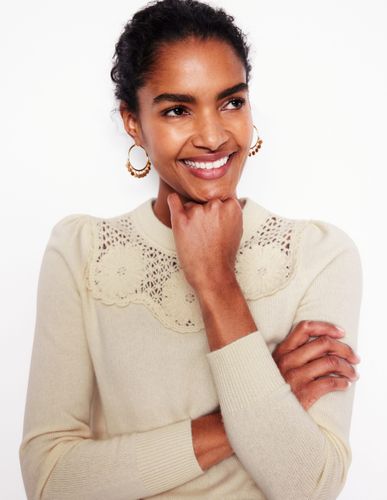 Pull à motif floral-Ivoire chiné chaud - Boden - Modalova