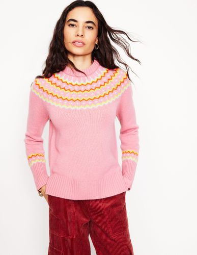 Pull en cachemire à motif jacquard- Formica - Boden - Modalova