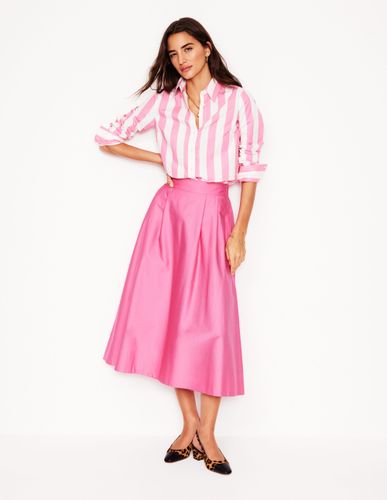 Jupe Isabella en satin de coton- sorbet - Boden - Modalova