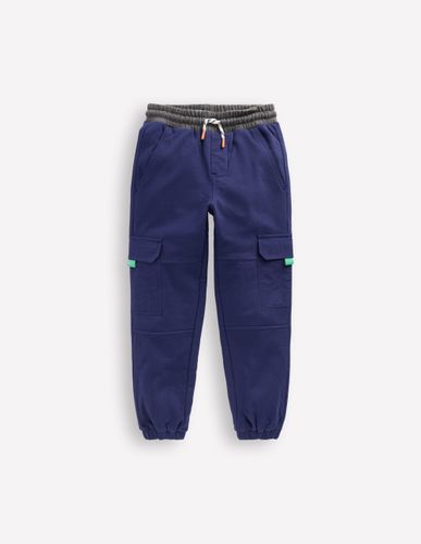 Bas de jogging cargo en coton ripstop-Bleu marine universitaire - Boden - Modalova