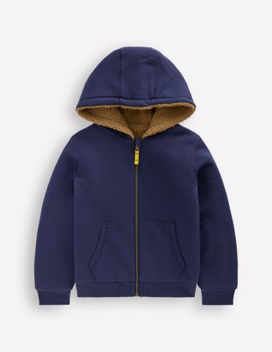 Garçons Sweat à capuche réversible en borg en Taille 8-9 ans - Boden - Modalova