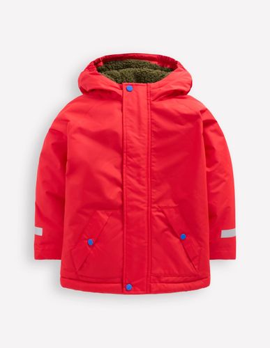 Anorak doublé en borg-ROUGE - Boden - Modalova