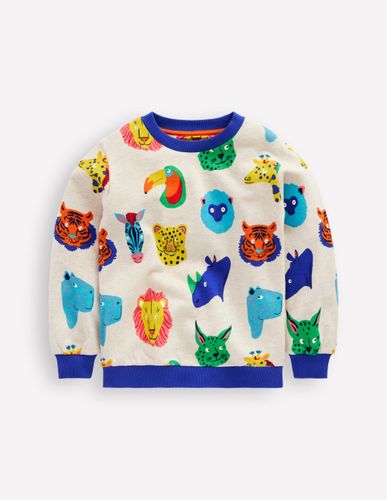 Sweat imprimé-Visages d'animaux multi - Boden - Modalova